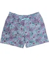 Lords Of Harlech Men's Green Silus Garden Party Interlock Shorts - Spearmint In Green