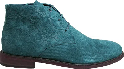 Lords Of Harlech Men's Green Woodchuck Teal Chukka Boot