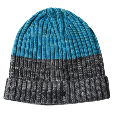 Lords Of Harlech Men's Grey / Blue Benny Beanie In Grey & Teal In Green