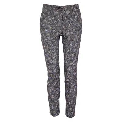 LORDS OF HARLECH MEN'S GREY JACK MADRID PAISLEY PANT - SMOKE