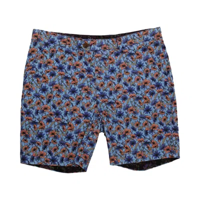 Lords Of Harlech Quack Floral Stem Swim Short In Blue