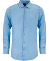 Lords Of Harlech Sawyer Knit Shirt In Blue