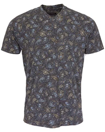 Lords Of Harlech Maze V-neck Tee In Multi