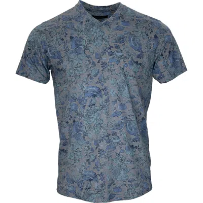 Lords Of Harlech Men's Maze York Floral Sea In Blue