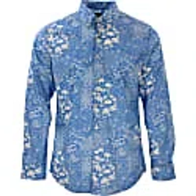 Lords Of Harlech Morris Paisley Floral Blue