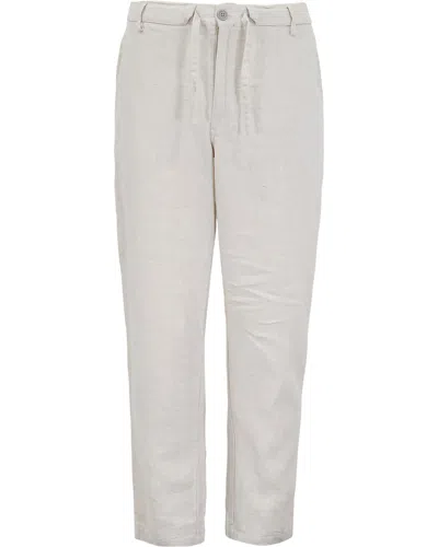 Lords Of Harlech Men's Neutrals Devon Linen Pant - Natural