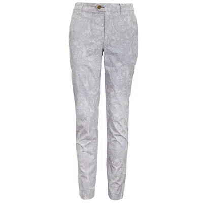 Lords Of Harlech Men's Neutrals Jack Paisley Romance Pant - Ivory In White