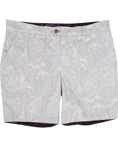 Lords Of Harlech Men's Neutrals John Paisley Romance Shorts - Ivory In White