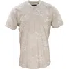 Lords Of Harlech Maze Paisley Floral Pumice V-neck Tee