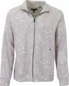 Lords Of Harlech Men's Neutrals Neville Paisley Romance Full-zip Jacket -  Ivory In White