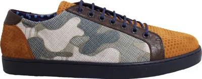 Lords Of Harlech Men's Neutrals Trevor Camel Camo Sneaker In Beige