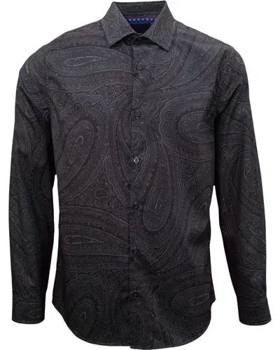 Lords Of Harlech Men's Norman Caserta Paisley Shirt - Black