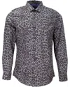 Lords Of Harlech Men's Norman Leopard Shirt - Black In Black