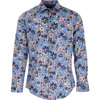 Lords Of Harlech Men's Norman Wunderbar Floral Blue In Blue