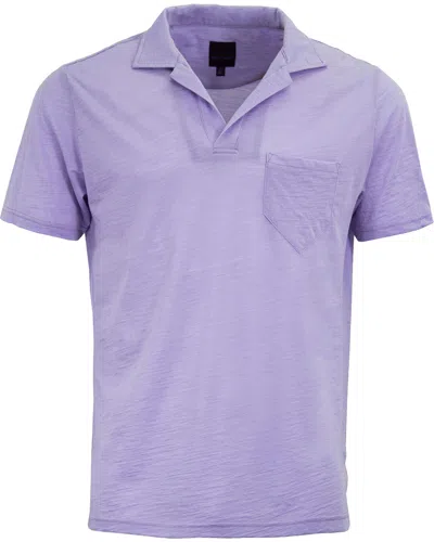 Lords Of Harlech Men's Pink / Purple Bobby Merino Jersey Collared Shirt - Lavender In Multi