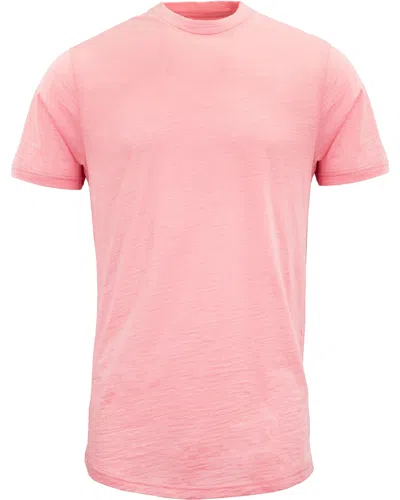 Lords Of Harlech Men's Pink / Purple Cassius Merino Jersey Crew Neck Shirt - Fresh Pink In Multi