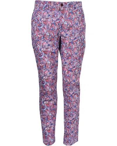 Lords Of Harlech Men's Pink / Purple Charles Paisley Layers Pant - Neapolitan In Pink/purple