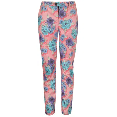 Lords Of Harlech Men's Pink / Purple Jack Flower Bed Pant - Pink In Multi
