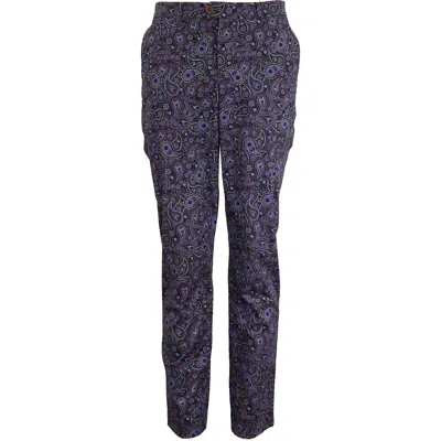 Lords Of Harlech Men's Pink / Purple Jack Tribune Paisley Pant - Plum In Pink/purple