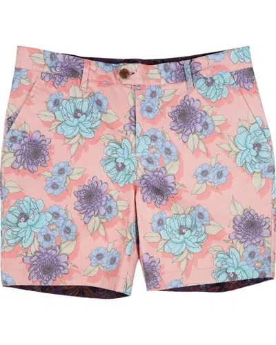 Lords Of Harlech Men's Pink / Purple John Flower Bed Shorts - Pink In Pink/purple