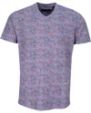 Lords Of Harlech Men's Pink / Purple Maze Flower Field V-neck Tee - Shadow Pink In Pink/purple