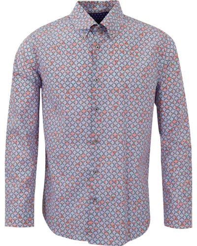 Lords Of Harlech Men's Pink / Purple Mitchell Arches Shirt - Pink In Pink/purple