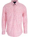 Lords Of Harlech Men's Pink / Purple Mitchell Small Swirl Shirt In Candy In Pink/purple