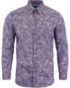 Lords Of Harlech Men's Pink / Purple Morris Paisley Shadow Shirt - Pink In Pink/purple