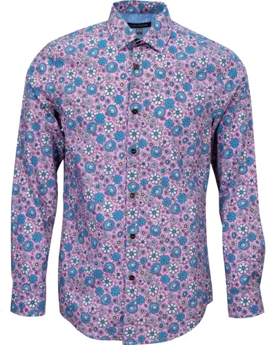 Lords Of Harlech Nigel Groupie Floral Shirt In Pink/purple