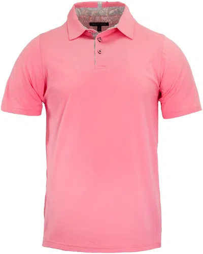Lords Of Harlech Men's Pink / Purple Pietro Polo Shirt -  Fresh Pink In Pink/purple