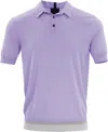 Lords Of Harlech Men's Pink / Purple Pilgrim Polo Shirt - Lavender In Pink/purple