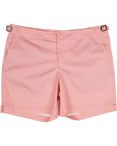 Lords Of Harlech Men's Pink / Purple Pool Oxford Fresh Swim Short - Pink In Pink/purple