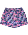 Lords Of Harlech Quack Snap Floral Swim Short In Pink/purple