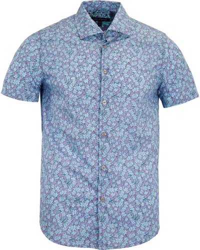 Lords Of Harlech Men's Pink / Purple Scott Lawn Shirt - Grape In Pink/purple