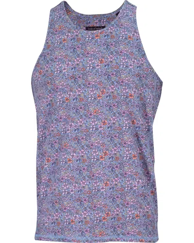 Lords Of Harlech Men's Pink / Purple Tedford Flower Field Tank - Shadow Pink In Pink/purple