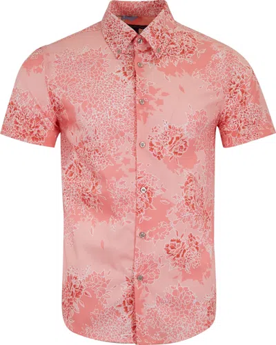 Lords Of Harlech Men's Pink / Purple Tim Bouquet Island Shirt -  Pink In Pink/purple
