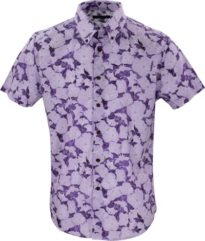 Lords Of Harlech Men's Pink / Purple Tim Marble Floral Purple In Pink/purple