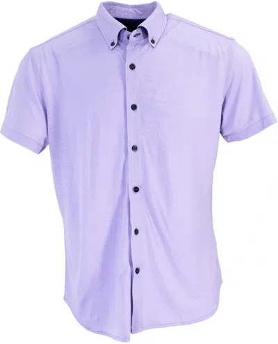 Lords Of Harlech Men's Pink / Purple Tobias Merino Shirt - Lavender In Pink/purple
