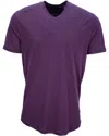 Lords Of Harlech Victor Merino V-neck Shirt In Purple
