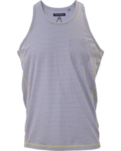 Lords Of Harlech Tristan Tank Sky And White Stripe In Pink/purple/yellow