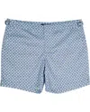 Lords Of Harlech Men's Pool Arches Swim Short - Blue In Blue