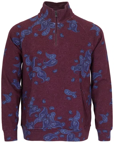 Lords Of Harlech Craig Quarter-zip Sweater In Multi