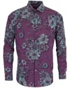 Lords Of Harlech Nicoli Cotton Shirt In Purple