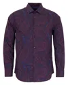 Lords Of Harlech Norman Shirt In Purple