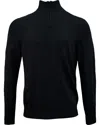 Lords Of Harlech Quest Fully Fashioned Quarter-zip Merino Sweater In Black