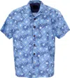 Lords Of Harlech Men's Ralph Rainforest Medallion Blue In Blue
