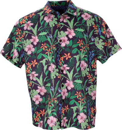 Lords Of Harlech Men's Ralph Swirl Floral Purple