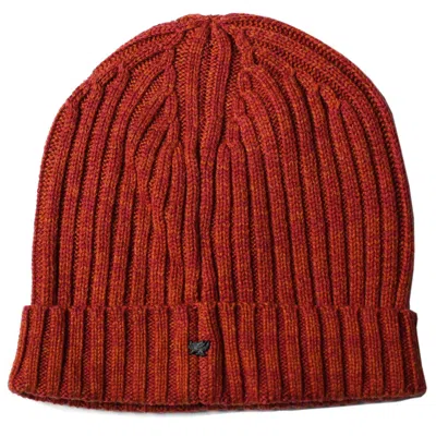 Lords Of Harlech Men's Red Bob Beanie In Rust