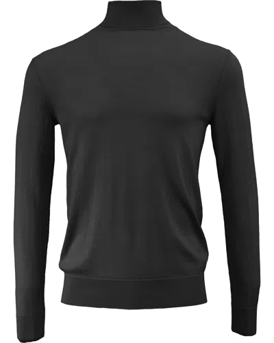Lords Of Harlech Men's Ronan Merino Turtleneck Sweater - Black