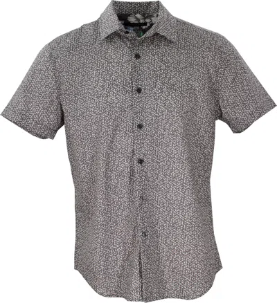 Lords Of Harlech Scott Small Petals Shirt In Grey